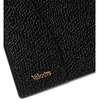 Valextra - Pebble-Grain Leather Passport Cover - Men - Black