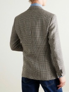 Sid Mashburn - Virgil No.2 Slim-Fit Prince of Wales Checked Wool and Linen-Blend Hopsack Blazer - Neutrals