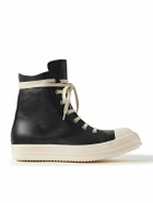 Rick Owens - Leather High-Top Sneakers - Black