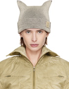 KNWLS Beige & Black Precious Beanie