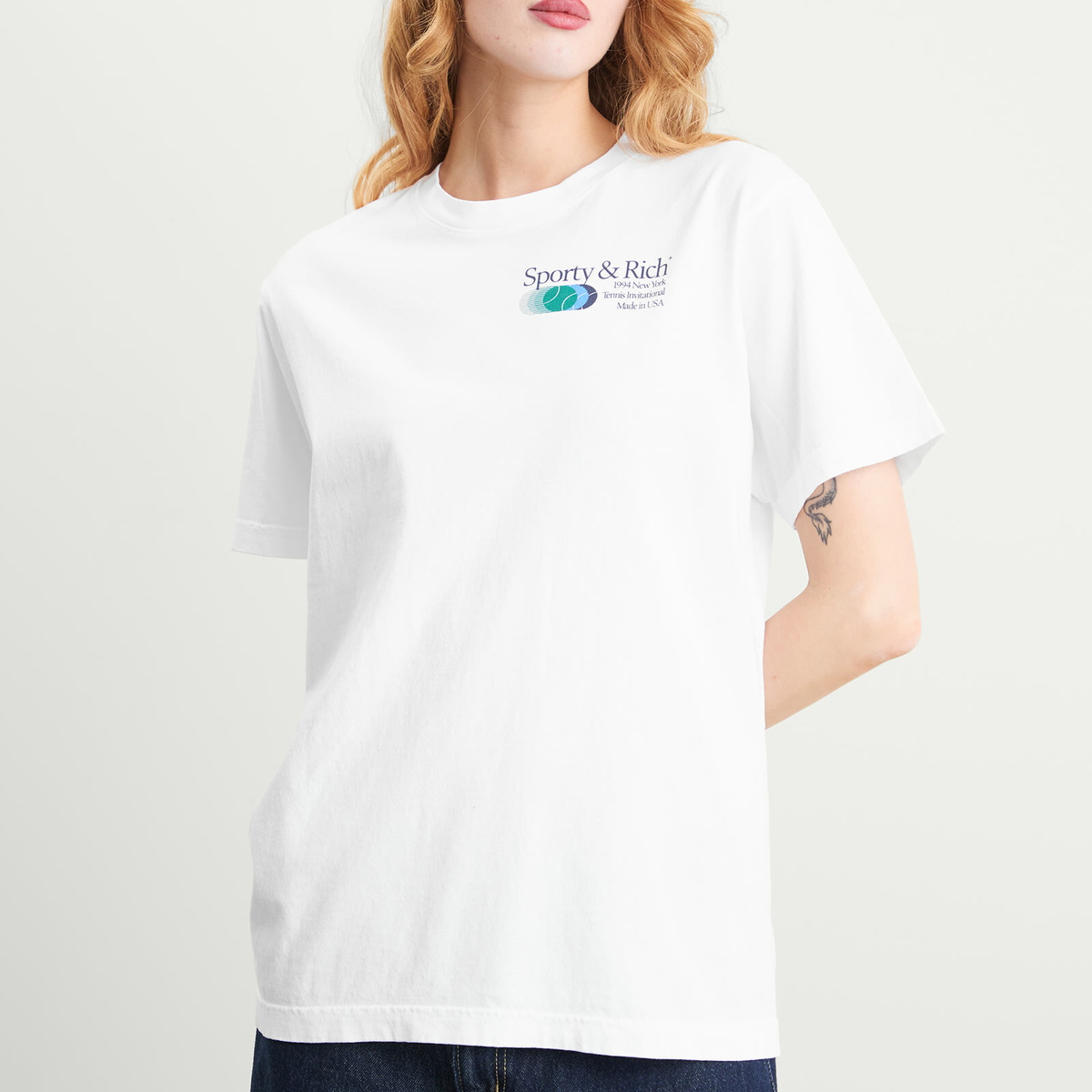 Sporty & Rich Women's Invitational T-Shirt in White