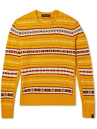 Rag & Bone - Wesley Fair Isle Wool Sweater - Yellow