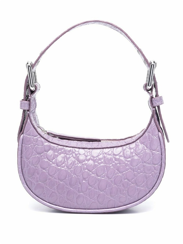 Photo: BY FAR - Mini Soho Croco Embossed Leather Shoulder Bag