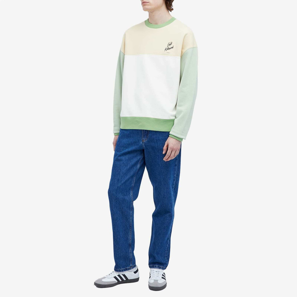 Cafe Kitsune Men's Café Kitsune Colorblock Relax Sweater in