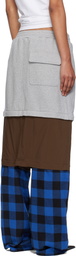Pushbutton Multicolor Three Way Detachable Lounge Pants