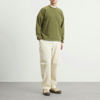 Gramicci Men's Thermal Fleece Crew Sweater in Olive