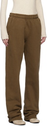 Entire Studios Brown Straight-Leg Sweatpants