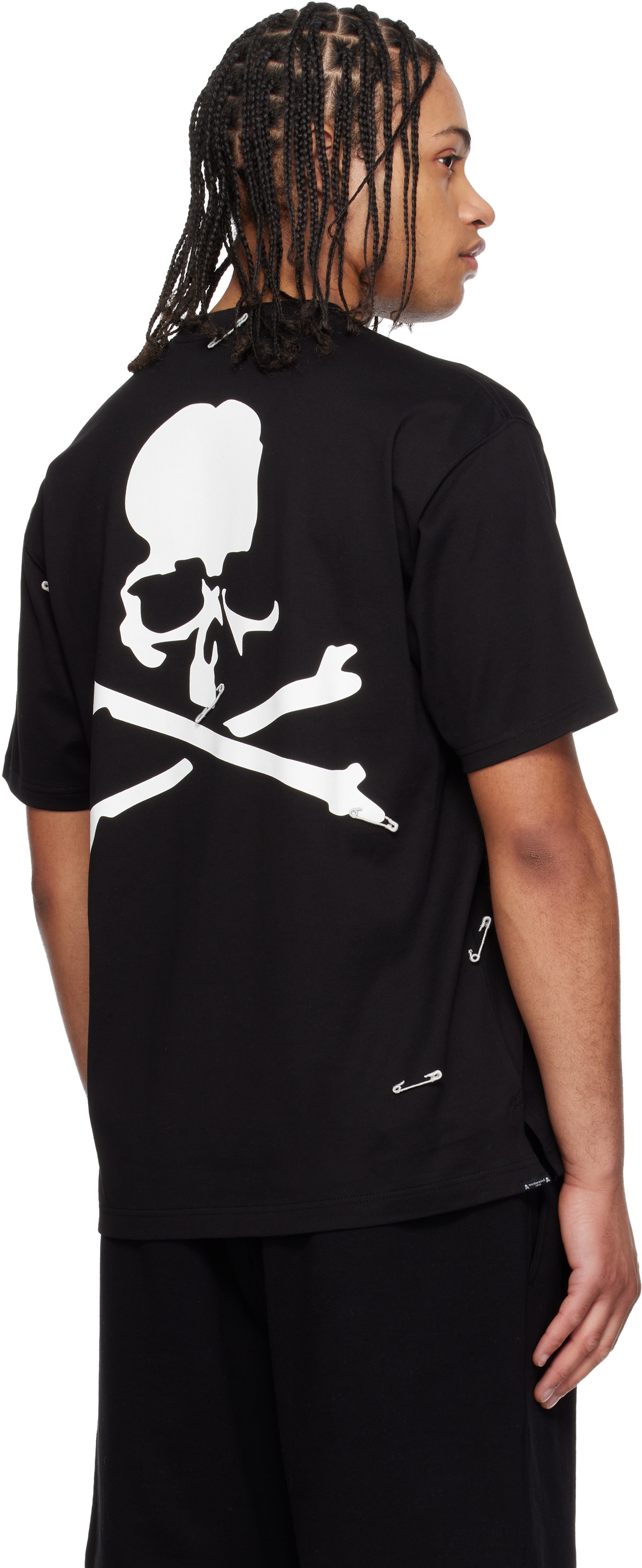 mastermind JAPAN Black Safety Pin T-shirt