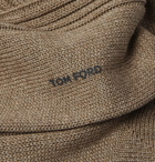 TOM FORD - Ribbed Cotton Socks - Neutrals