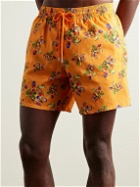 Vilebrequin - Mahina Straight-Leg Mid-Length Recycled Swim Shorts - Orange
