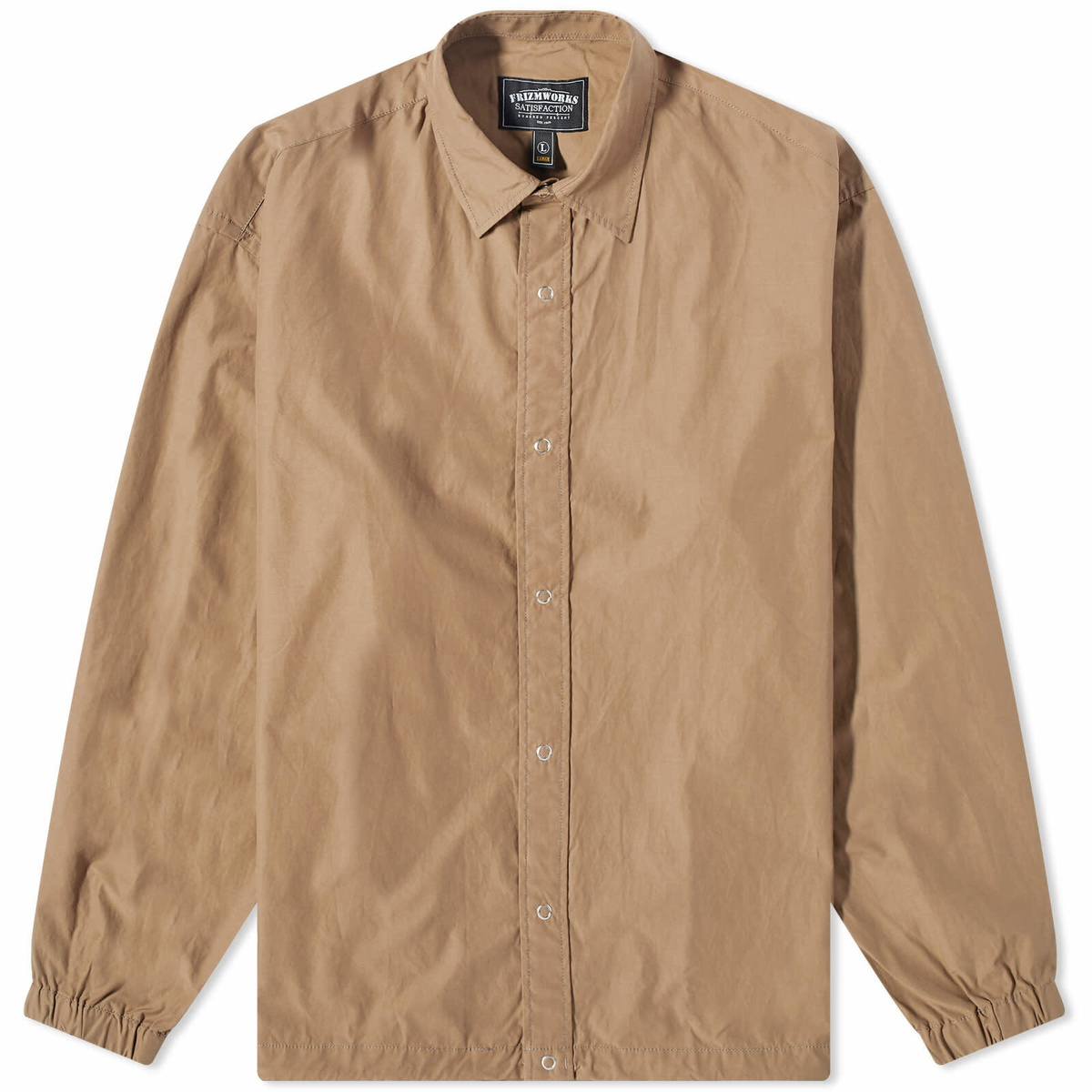 FrizmWORKS Men's Solar Twill Balmacaan Half Jacket in Cappucino