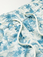 Atalaye - Carsyl Mid-Length Printed Recycled Swim Shorts - Blue