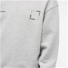 MKI Men's Square Logo Crew Sweatshirt in Grey