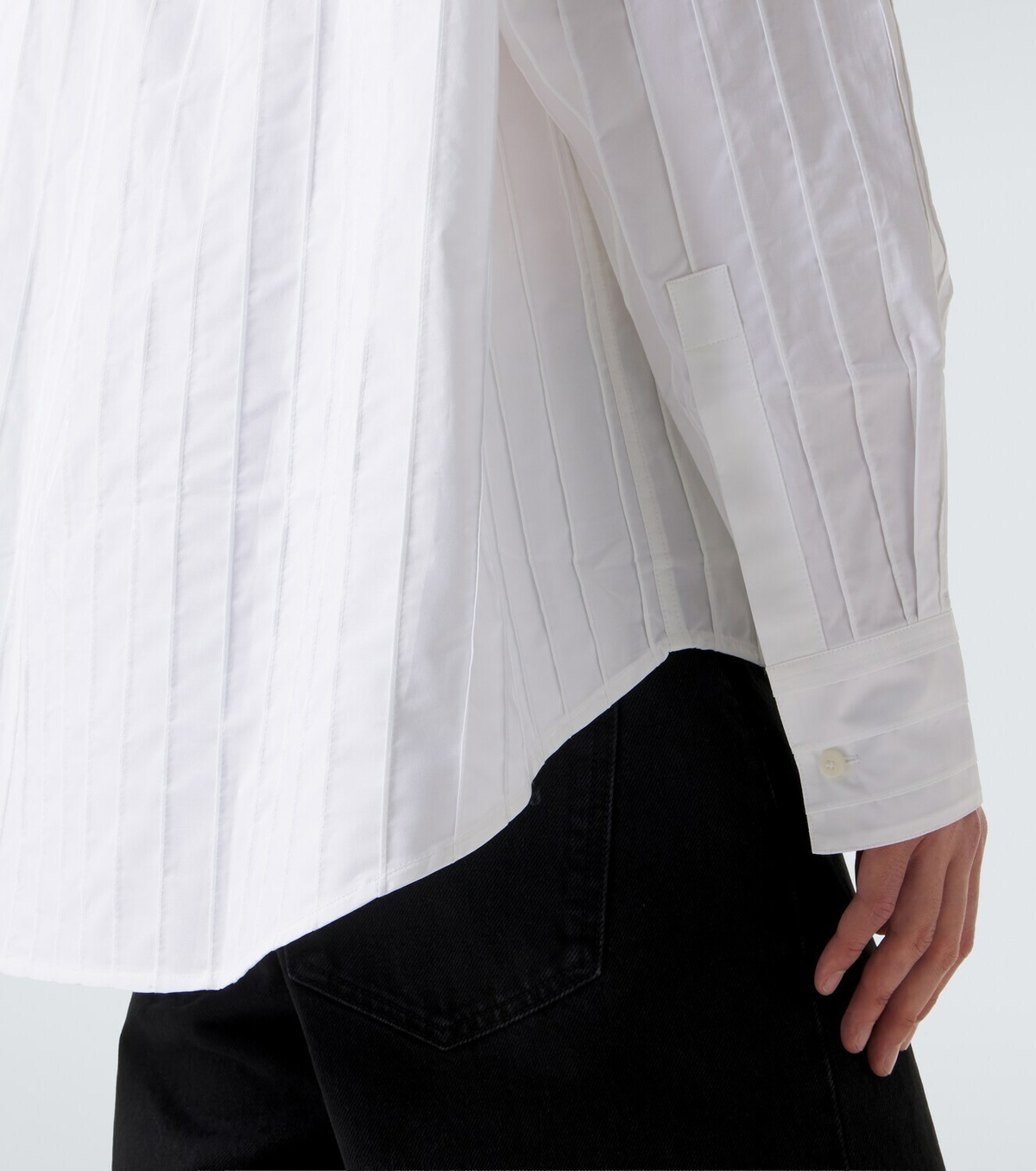 Jacquemus Camargue embroidered striped cotton shirt