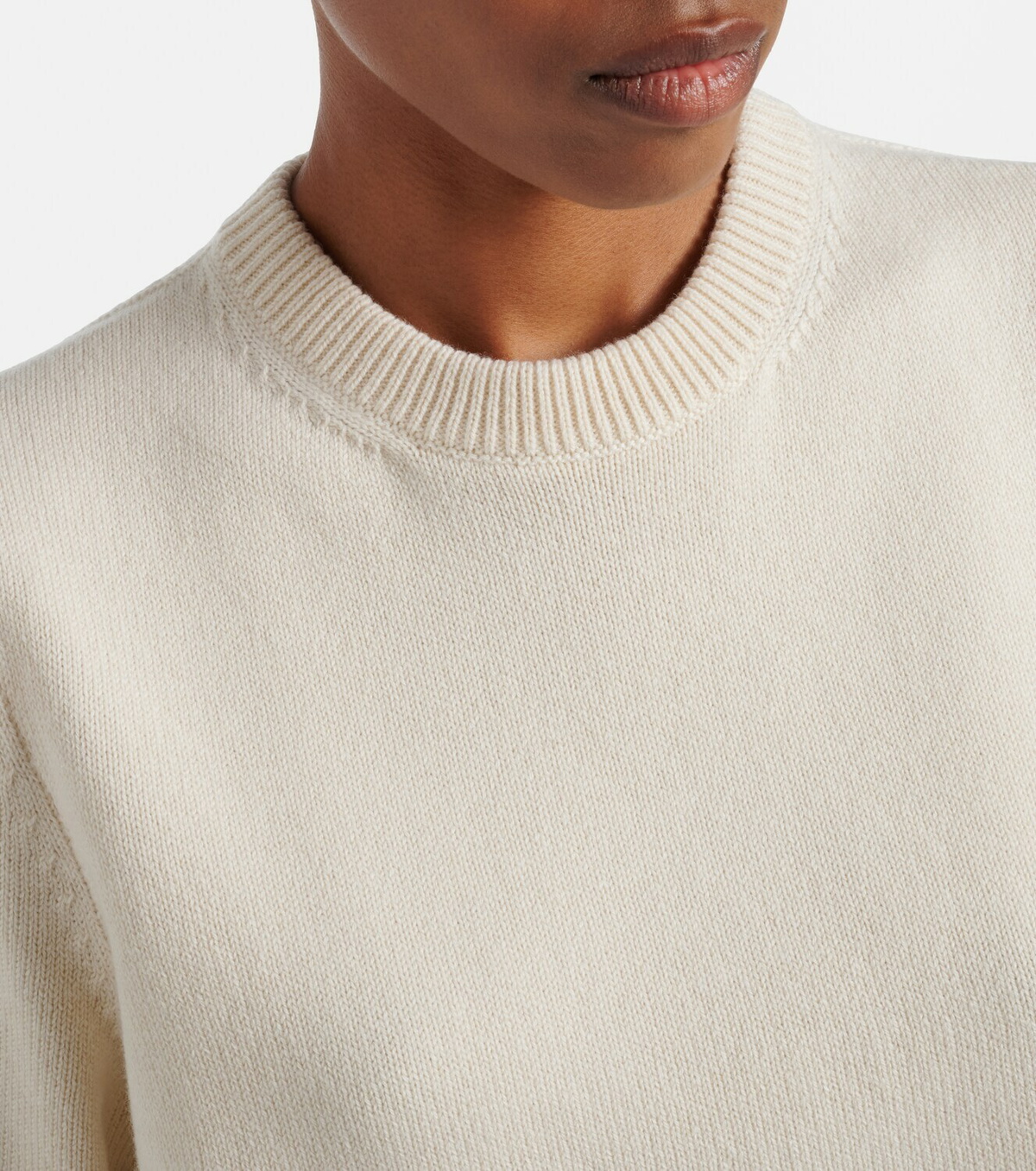 Alaïa Cropped cashmere and wool-blend sweater