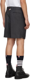 Thom Browne Gray Sack Mini Shorts