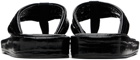 Coperni Black Branded Flip Flops