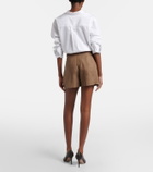 Ralph Lauren Collection Denise belted linen shorts