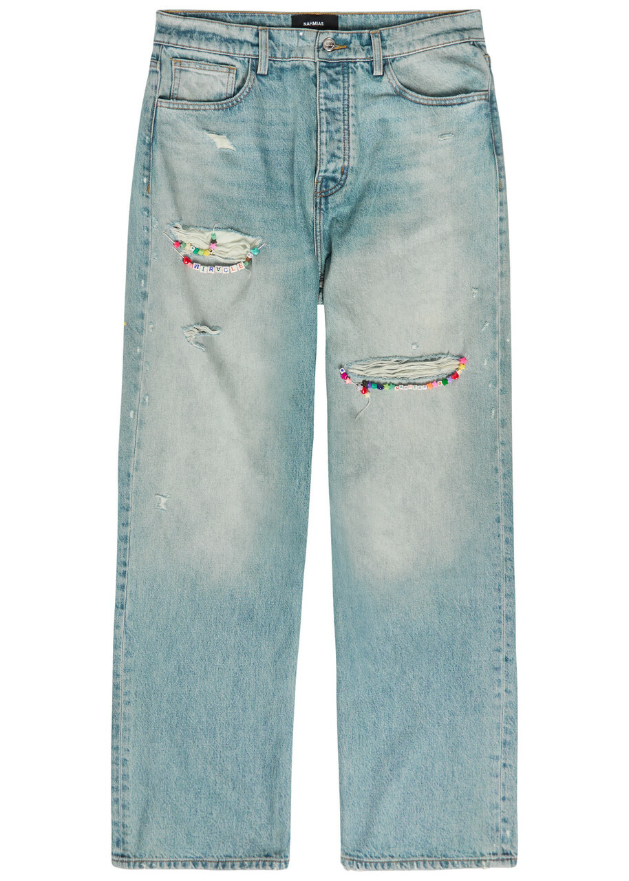 Nahmias Friendship Baggy Straight-leg Jeans Blue