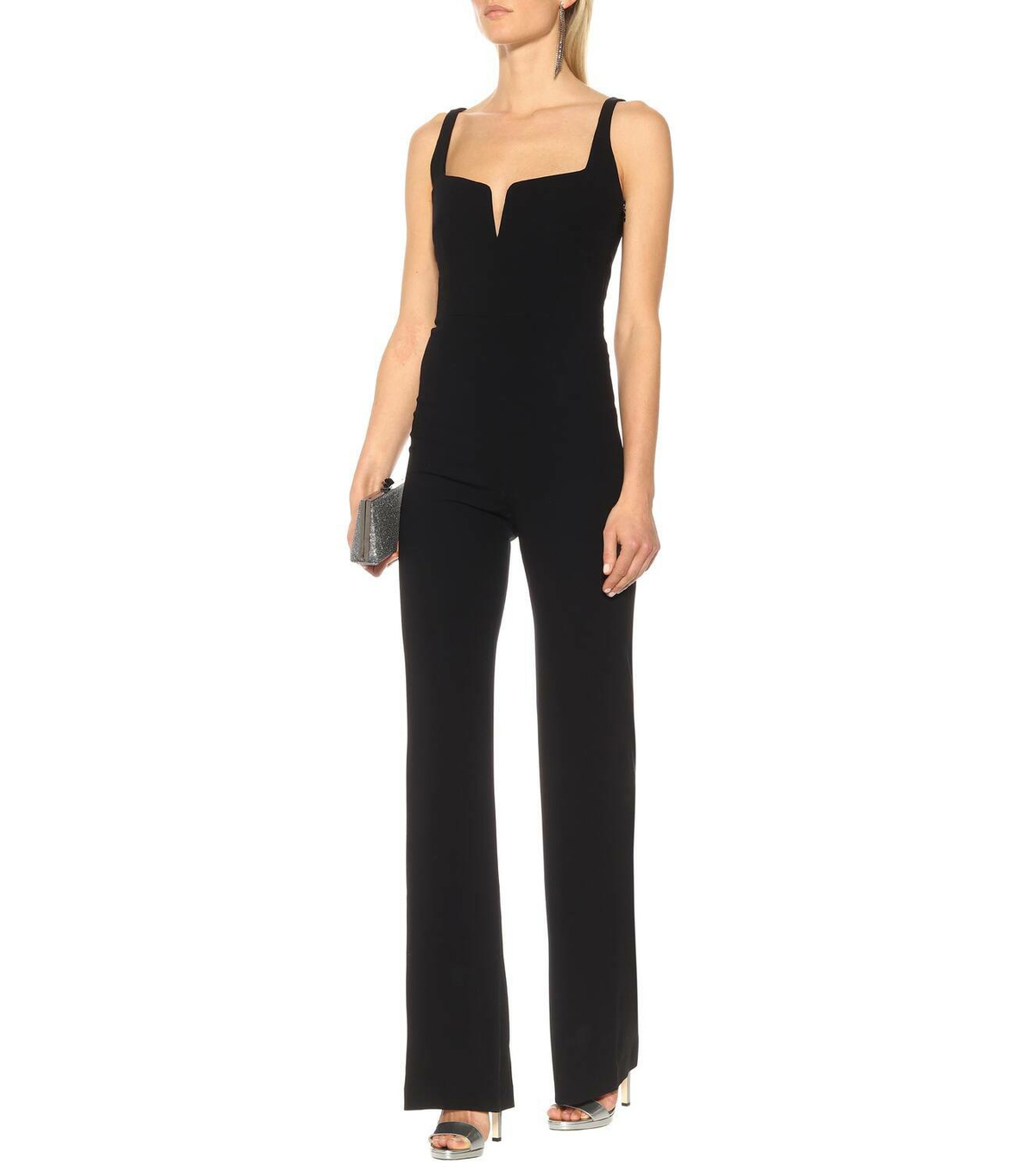 Galvan Corset crêpe jumpsuit