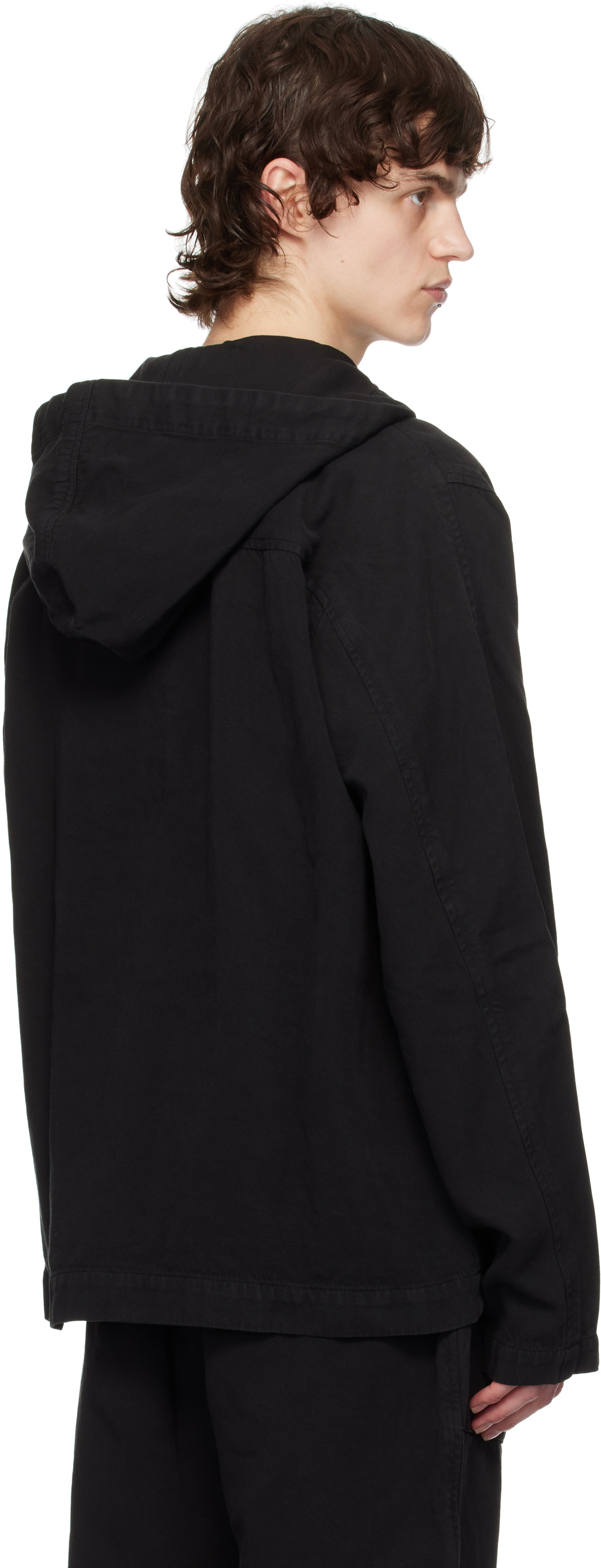 CASEY CASEY Black Worker Hoodie
