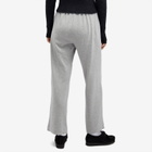 DONNI. Women's Baby Rib Scallop Pant in Heather Grey