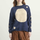 Story mfg. Women's Hand Knit Twinsun Roll Neck in Moon