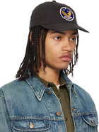 RRL Black Winged-Logo Twill Ball Cap