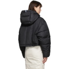 MCQ Black Hooded Puffer Jacket