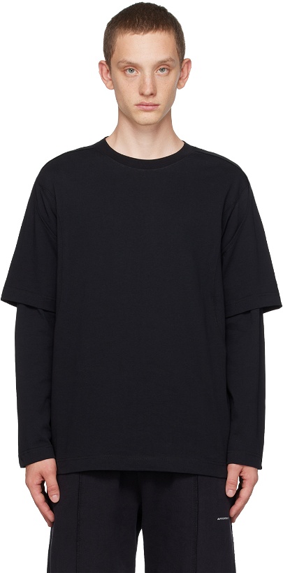 Photo: AFFXWRKS Black Dual Sleeve Long Sleeve T-Shirt