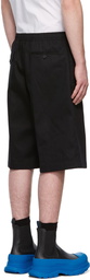 Alexander McQueen Black Cotton Light Shorts