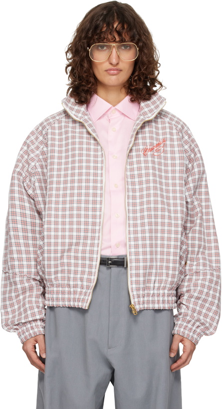 Photo: WILLY CHAVARRIA White & Red Ruff Rider Track Jacket