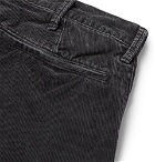 Remi Relief - Slim-Fit Embellished Cotton-Blend Corduroy Shorts - Gray