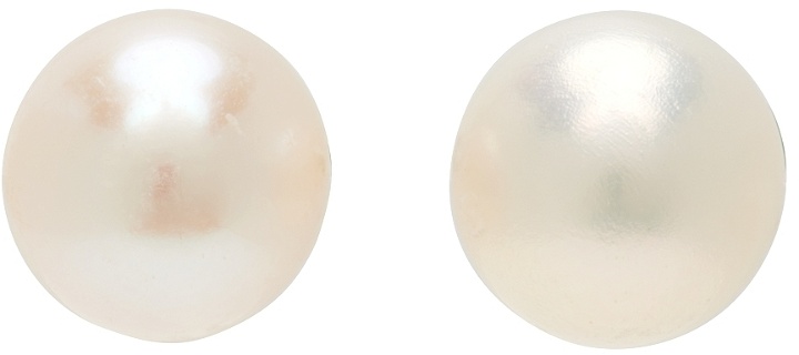 Photo: Hatton Labs Silver & White Pearl Stud Earrings