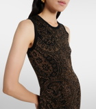 Etro Wool-blend jacquard midi dress