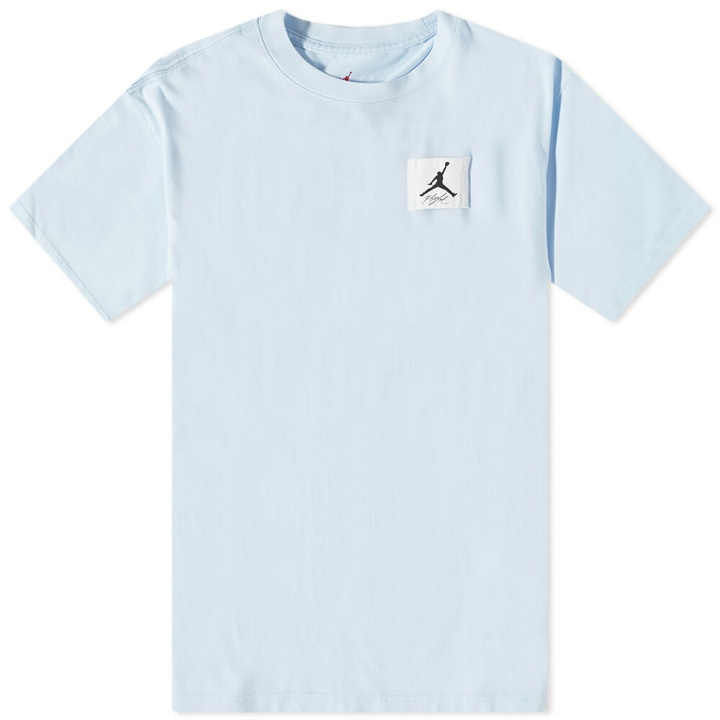 Photo: Air Jordan Men's Flight Essential Oversized T-Shirt in Ice Blue