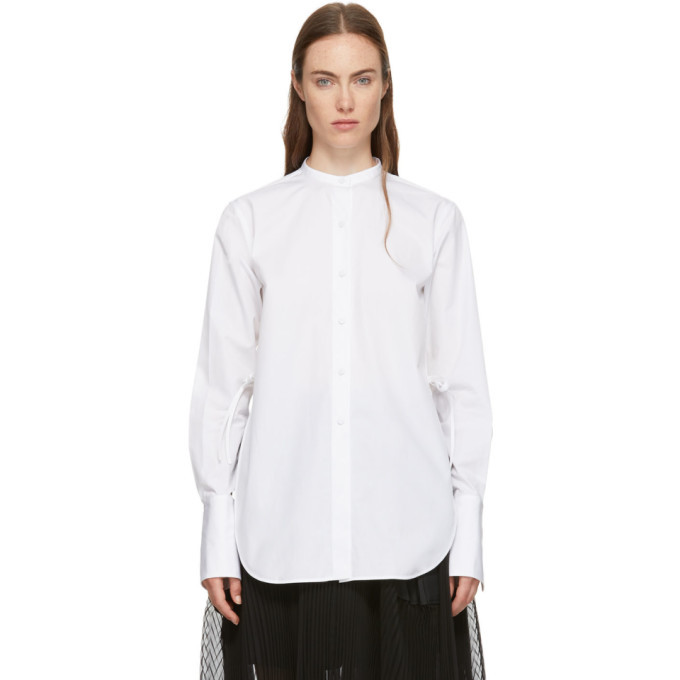 Ports 1961 White Poplin Twisted Shirt