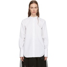 Ports 1961 White Poplin Twisted Shirt