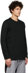 BYBORRE Black Long Sleeve Knit T-Shirt