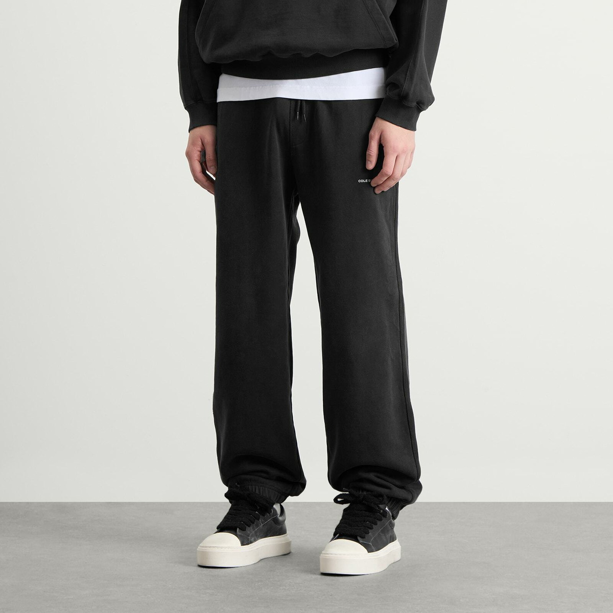 Cole Buxton Men's Mini Logo Sweatpants in Vintage Black