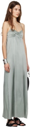 Ruohan Green Shell Maxi Dress