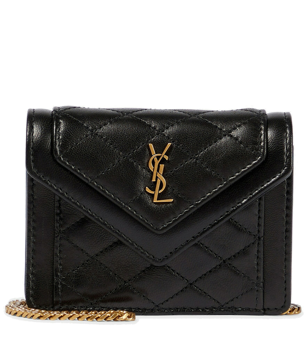 ショルダーバッグ・ポシェット SAINT LAURENT Gaby leather shoulder bag Gaby quilted leather shoulder bag in black - Saint Laurent