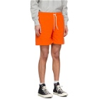 Noah Orange Winged Foot Rugby Shorts