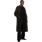 Winnie Green Wool Raglan Sleeve Coat