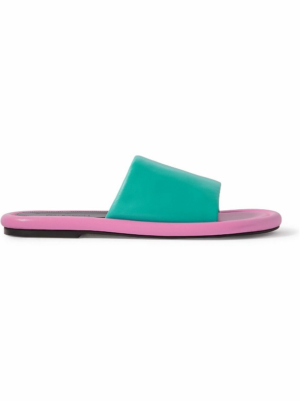Photo: JW Anderson - Two-Tone Leather Slippers - Pink