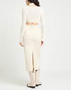 Andreādamo Womens Top Ivory