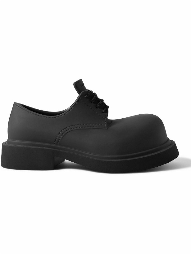 Photo: Balenciaga - Rubber Derby Shoes - Black