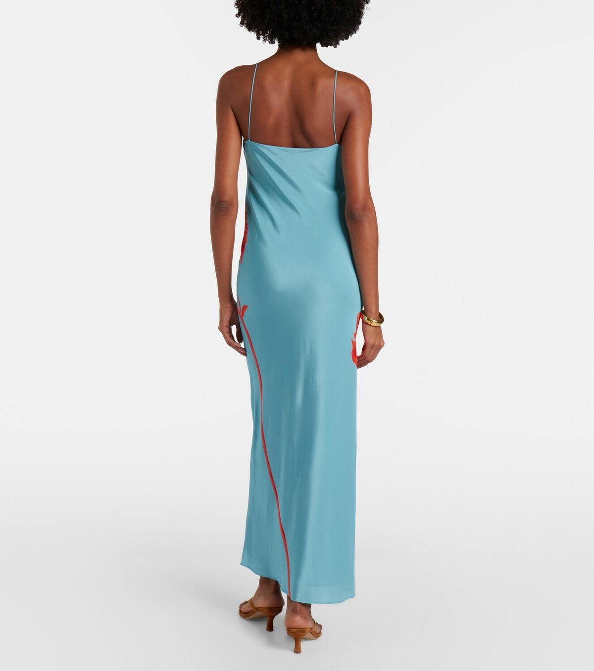 SIR Amelie floral silk crêpe maxi dress
