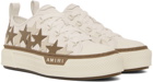 AMIRI White & Brown Stars Court Low-Top Sneakers