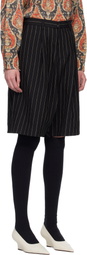 R13 Black Jumbo Tailored Shorts